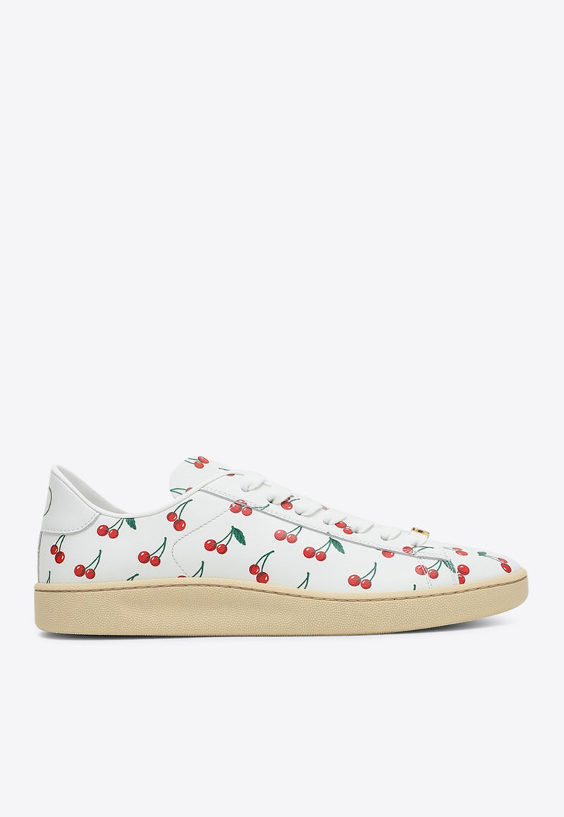 Valentino Royco Cherryfic Lace-Up Sneakers White 7W2S0LX9DRJ/R_VALE-CSV