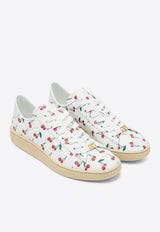 Valentino Royco Cherryfic Lace-Up Sneakers White 7W2S0LX9DRJ/R_VALE-CSV