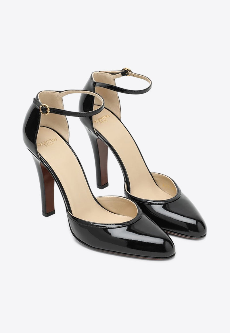 Valentino Hi Dolly 105 Patent Leather Pumps Black 7W2S0MI2ZJM/R_VALE-0NO