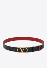 Valentino Reversible VLogo Signature Belt Black 7W2T0SQ3IYR/R_VALE-43K