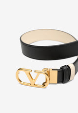 Valentino  Reversible VLogo Signature Belt  Black 7W2T0SQ3IYR/R_VALE-DVX