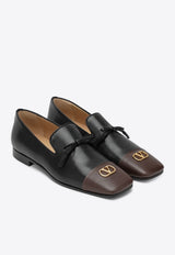 Valentino Babouchoes VLogo Leather Loafers  Black 7Y0S0L86ZWD/R_VALE-BKZ