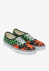 Valentino X Vans VLogo Checkerboard and Tropical Leaves Print Canvas Sneakers Multicolor 7Y0S0M23XWF/R_VALE-BAL
