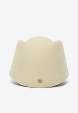 Valentino VLogo Signature Cowboy-Effect Hat Beige 7Y2HQA04WEJ/R_VALE-DHB