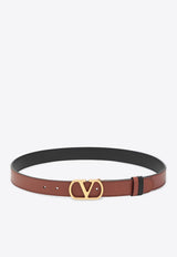 Valentino Reversible VLogo Signature Belt Brown 7Y2T0SQ3IYR/R_VALE-DRN