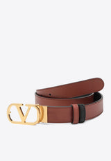 Valentino Reversible VLogo Signature Belt Brown 7Y2T0SQ3IYR/R_VALE-DRN