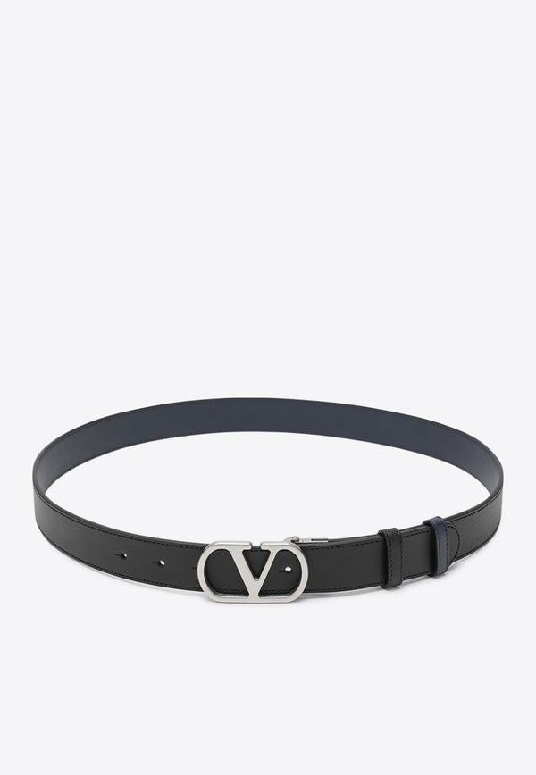 Valentino Reversible VLogo Signature Belt Black 7Y2T0SQ3UPC/R_VALE-M77