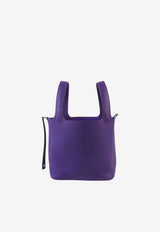Picotin Lock 18 Bag in Purple Clemence with Palladium Hardware