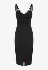 Elisabetta Franchi Corset Crepe Dress Black AB70947E2_110