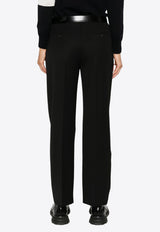 Prada Straight-Leg Belted Pants Black P246IKSOOO155E_F0002