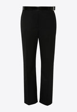 Prada Straight-Leg Belted Pants Black P246IKSOOO155E_F0002