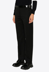 Prada Straight-Leg Belted Pants Black P246IKSOOO155E_F0002