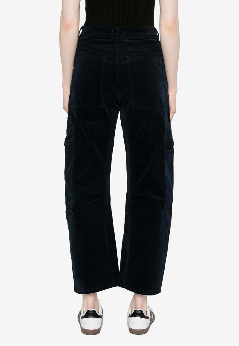 Citizens Of Humanity Marcelle Corduroy Cargo Pants Midnight Blue 2078041_nvy