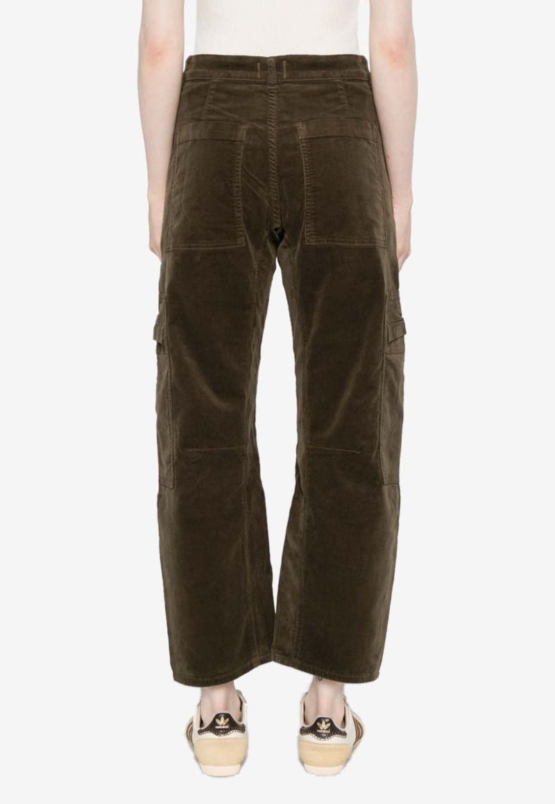 Citizens Of Humanity Marcelle Corduroy Cargo Pants Green 2078041_coste