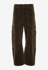 Citizens Of Humanity Marcelle Corduroy Cargo Pants Green 2078041_coste