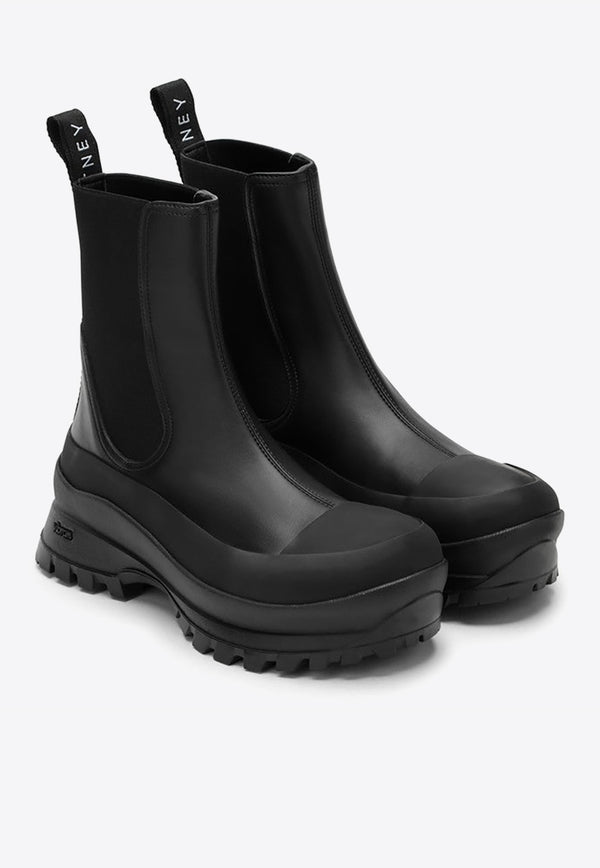 Stella McCartney Trace Faux Leather Chelsea Boots Black 800397N0242/N_STELL-1019
