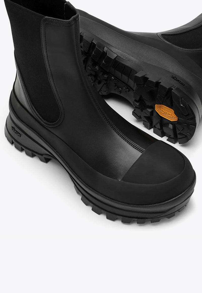 Stella McCartney Trace Faux Leather Chelsea Boots Black 800397N0242/N_STELL-1019
