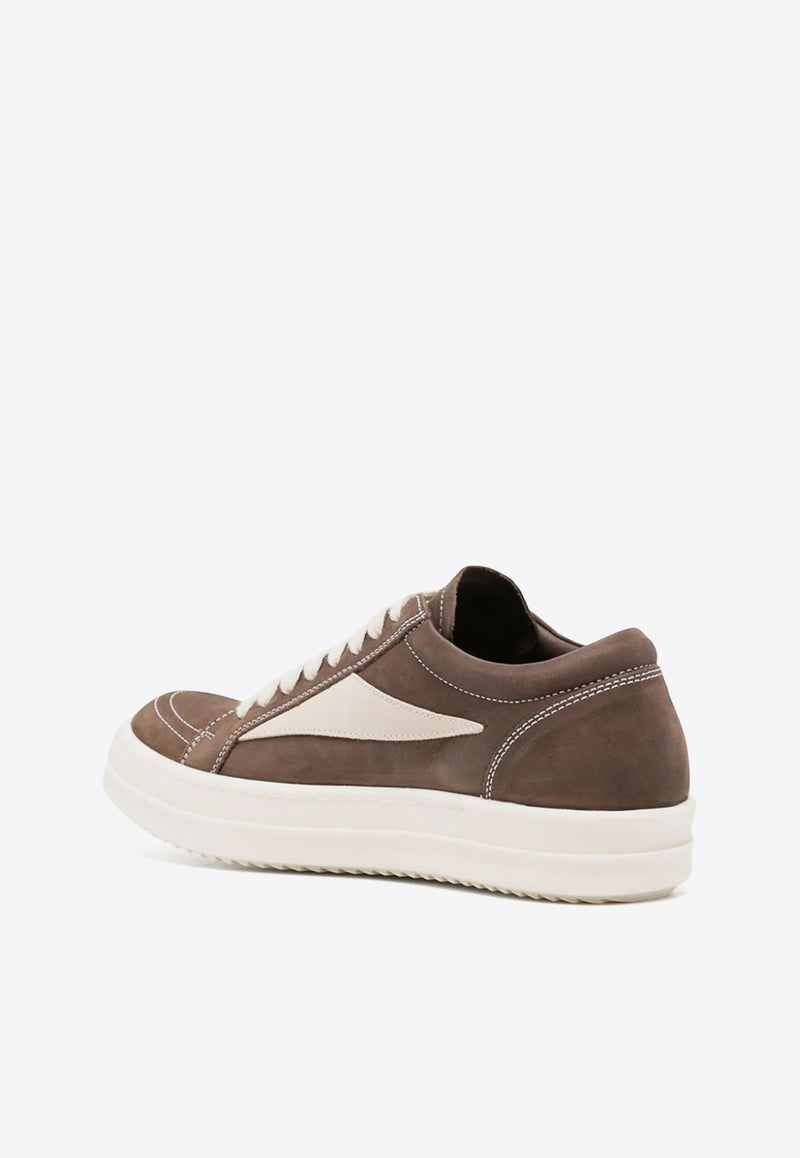 Rick Owens Vintage Paneled Low-Top Sneakers Brown RP02D3888LWNLVS_7411