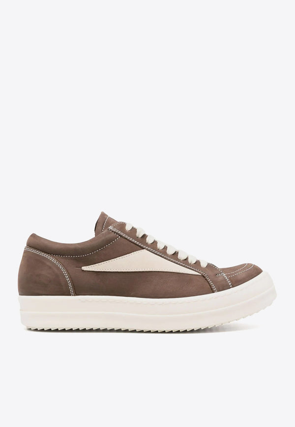 Rick Owens Vintage Paneled Low-Top Sneakers Brown RP02D3888LWNLVS_7411