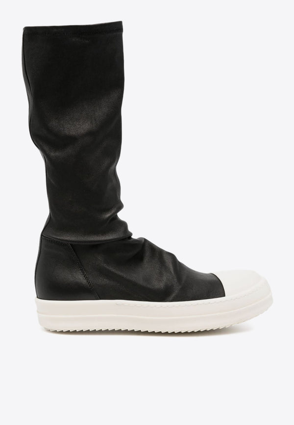 Rick Owens Sock Sneaks High-Top Sneakers Black RP02D3895LS_911