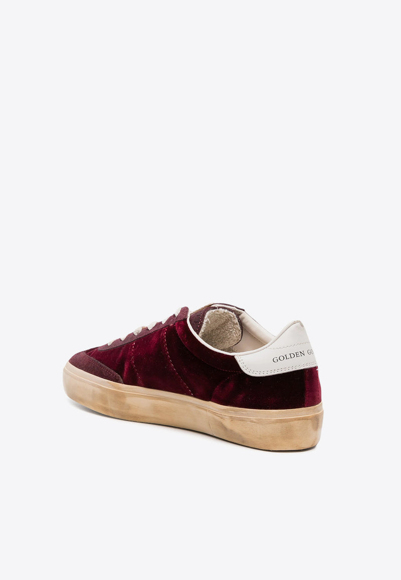 Golden Goose DB Soul-Star Low-Top Velvet Sneakers Bordeaux GWF00464F005055_40471