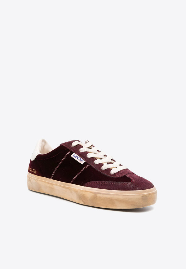 Golden Goose DB Soul-Star Low-Top Velvet Sneakers Bordeaux GWF00464F005055_40471