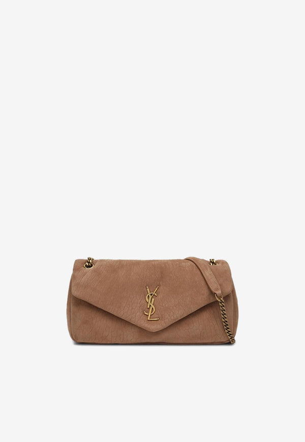 Saint Laurent Calypso Leather Crossbody Bag Caramel 800916AAEEL/Q_YSL-2374