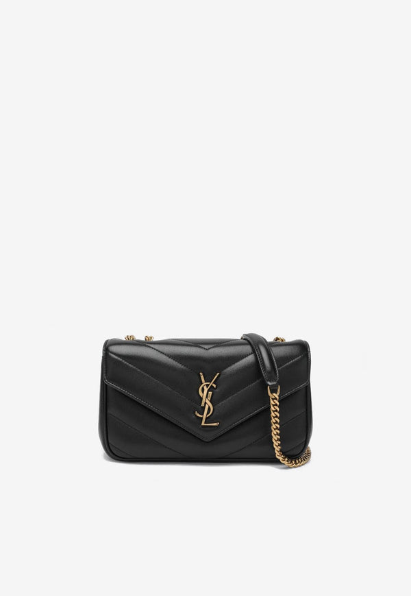 Saint Laurent Small Loulou Quilted Leather Crossbody Bag Black 801437AAEAX/R_YSL-1000