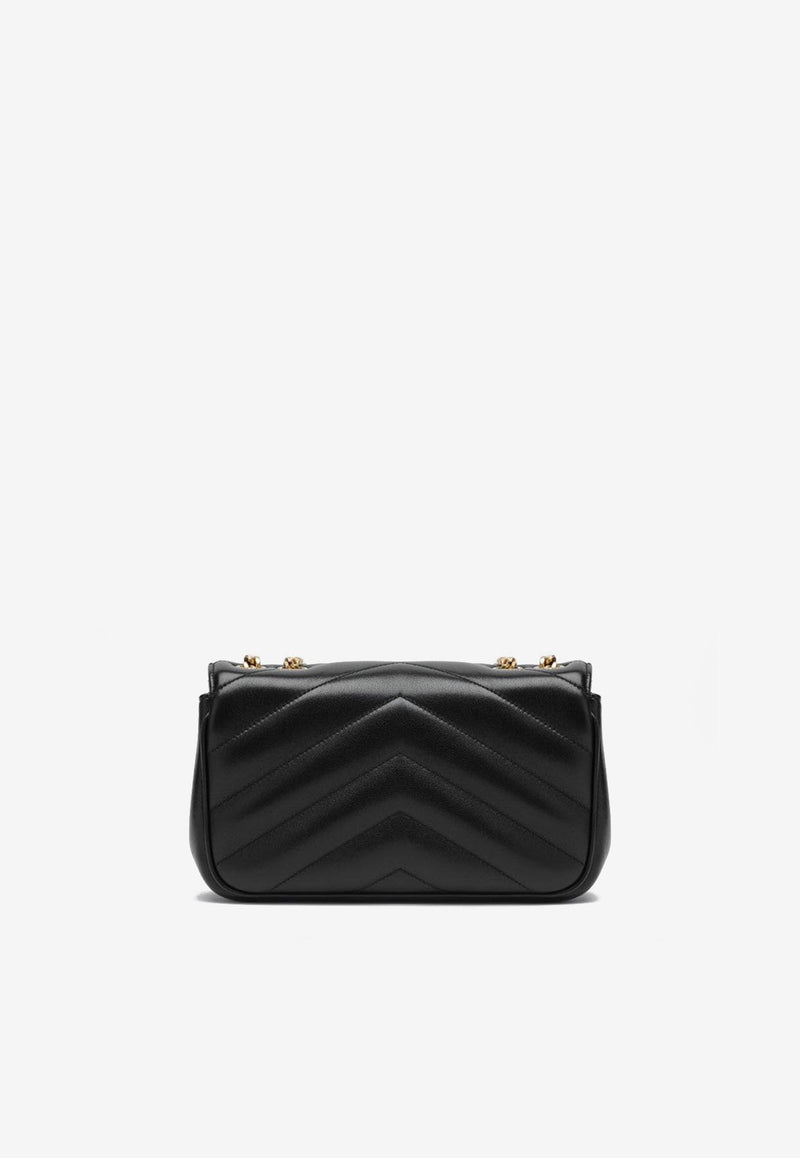 Saint Laurent Small Loulou Quilted Leather Crossbody Bag Black 801437AAEAX/R_YSL-1000