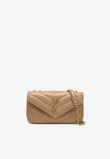 Saint Laurent Small Loulou Quilted Leather Crossbody Bag Beige 801437AAEAX/R_YSL-2357