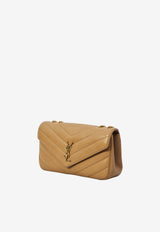 Saint Laurent Medium Loulou Quilted Leather Shoulder Bag Tan 801439-AAEAX-2357