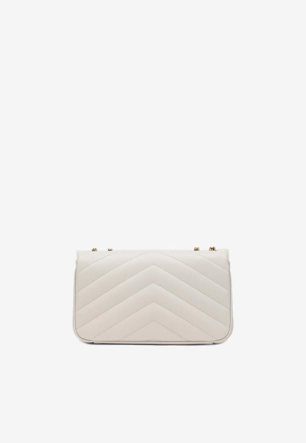 Saint Laurent Medium Loulou Quilted Leather Crossbody Bag Cream 801439AAEAX/Q_YSL-9207