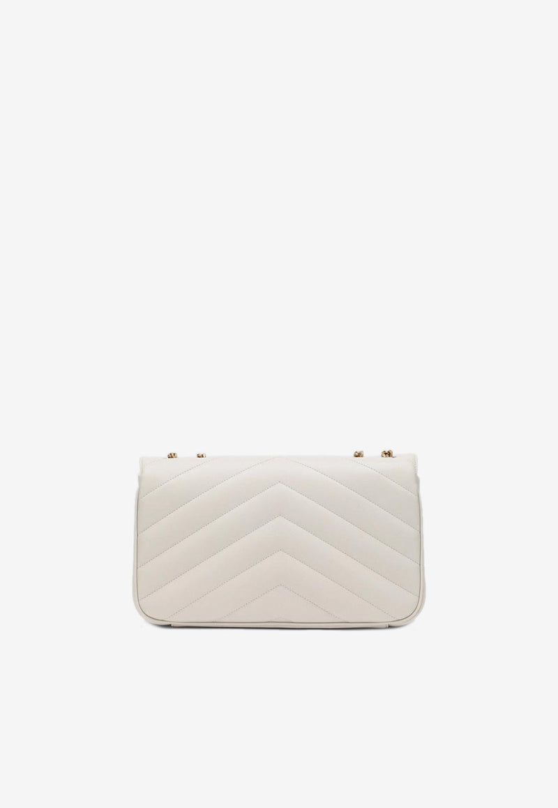 Saint Laurent Medium Loulou Quilted Leather Crossbody Bag Cream 801439AAEAX/Q_YSL-9207