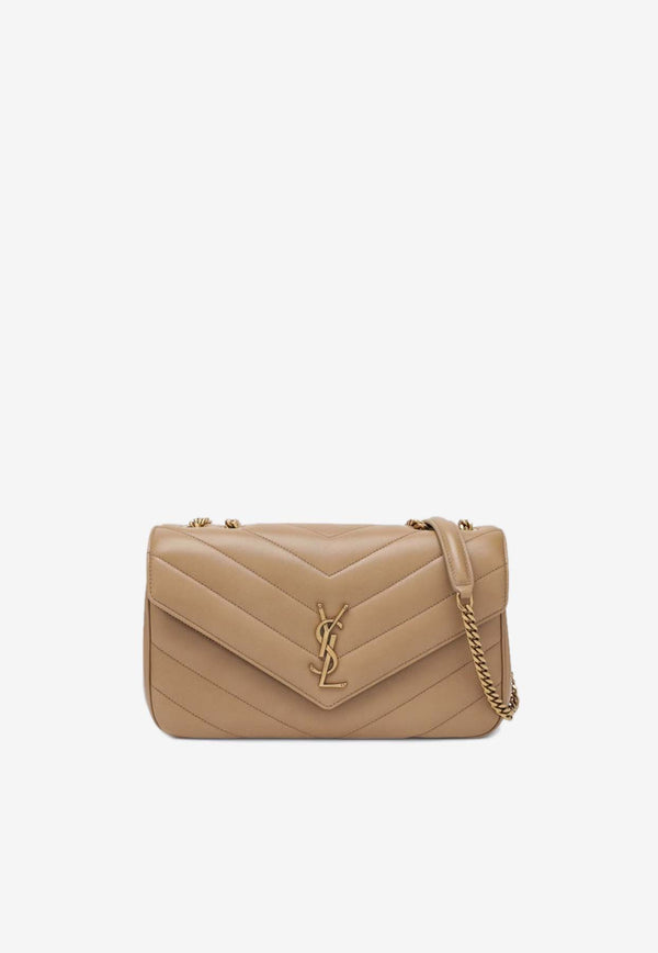 Saint Laurent Medium Loulou Soft Leather Crossbody Bag Beige 801439AAEAX/R_YSL-2357