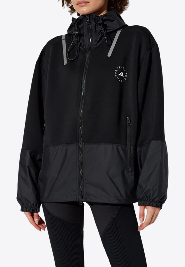 Adidas By Stella McCartney TrueCasual Windbreaker Jacket Black HR2547_BLACK