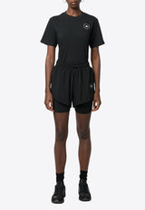 Adidas By Stella McCartney TruePurpose Layered Track Shorts Black IB6824_BLACK