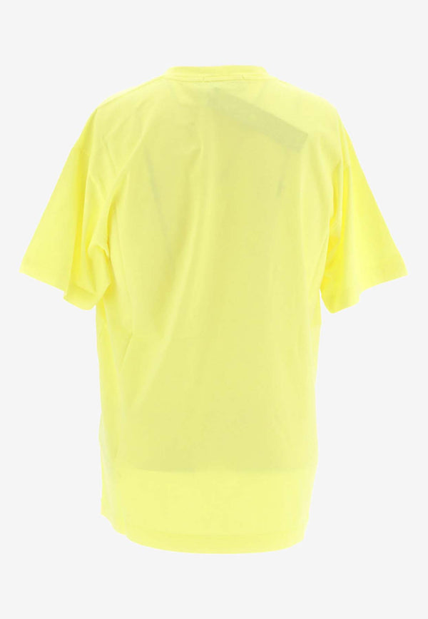 Stone Island Logo Patch Crewneck T-shirt Yellow 801524113_000_V0F30