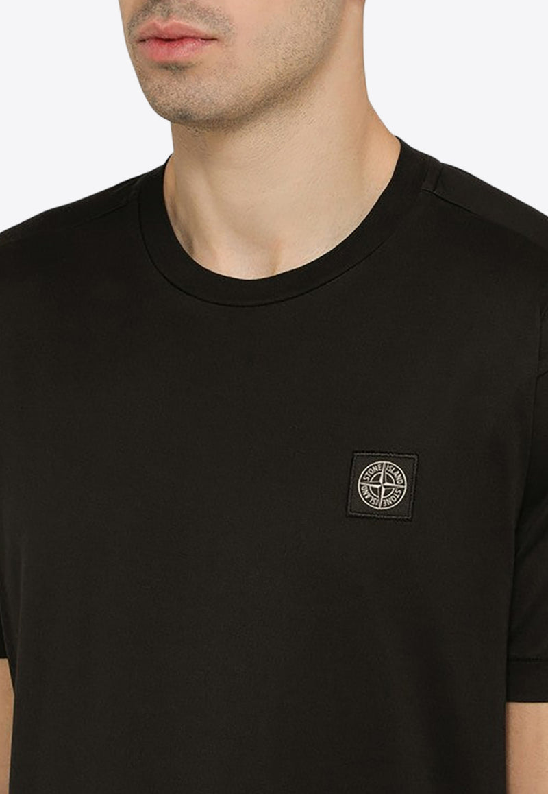 Stone Island Logo Patch Basic T-shirt Black 801524113/O_STONE-A0029