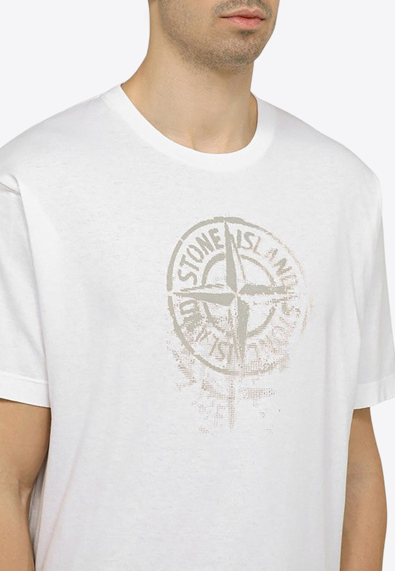 Stone Island Logo-Print Crewneck T-shirt 80152RC87/O_STONE-V0001