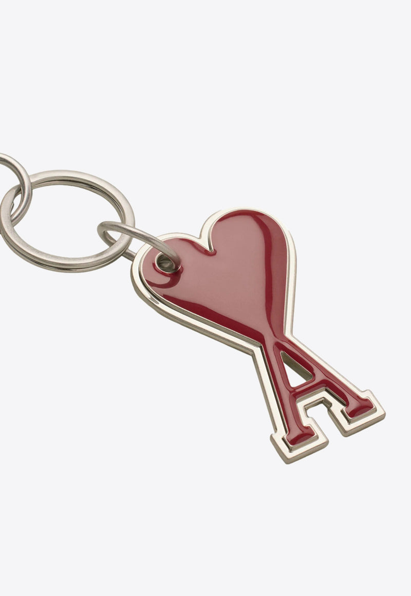 AMI PARIS Ami De Coeur Key-Ring Silver UKR906363_686