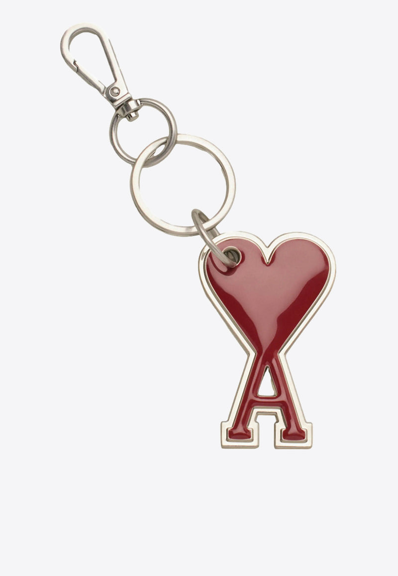 AMI PARIS Ami De Coeur Key-Ring Silver UKR906363_686