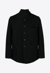 Maison Margiela Single-Breasted Wool Coat Black S51BN0428S53775_900