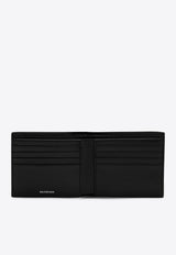 Balenciaga Superbusy Bi-Fold Wallet in Nappa Leather Black 8018372AA9Z/P_BALEN-1000