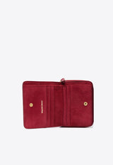 Jérôme Dreyfuss André Debossed Logo Wallet Red 44ANDCH_Ruby