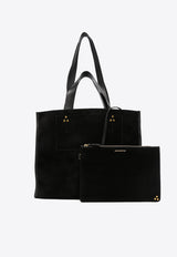 Jérôme Dreyfuss Medium Léon Leather Tote Bag Black 44LEONMCR_Noir