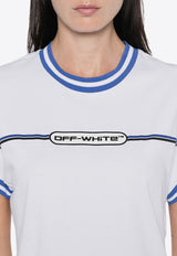 Off-White Striped 90's Logo T-shirt White OWAA112F24JER002_0110