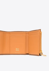 Miu Miu Small Tri-Fold Leather Wallet Caramel 5MH0512CSK_F03WA