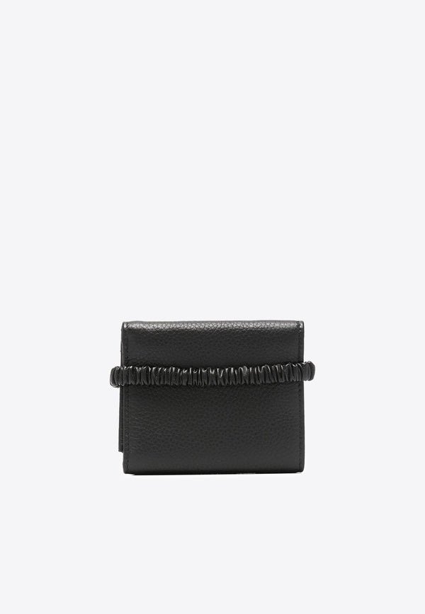 Miu Miu Small Tri-Fold Leather Wallet Black 5MH0512CSK_F0002