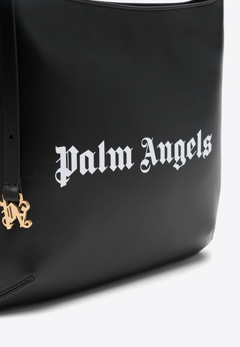 Palm Angels Large Giorgina Shoulder Bag Black PWNN035F24LEA002_1001