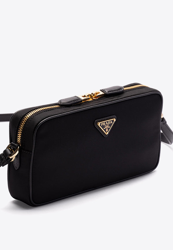 Prada Triangle Logo Crossbody Bag Black 1NE0572C05_F0002